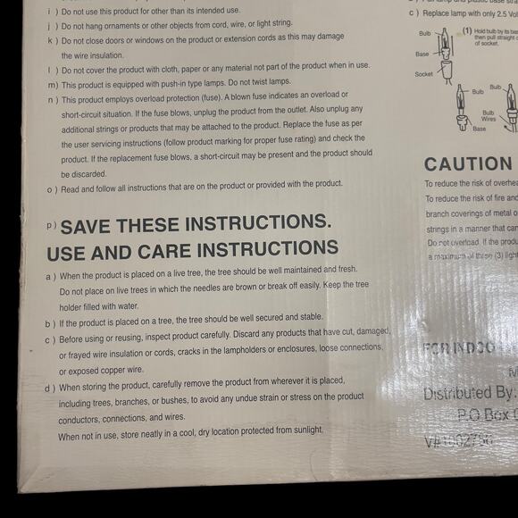 Christmas Reindeer Lighted Silhouette 20" Double Sided In Original Box Vintage - Picture 6 of 9